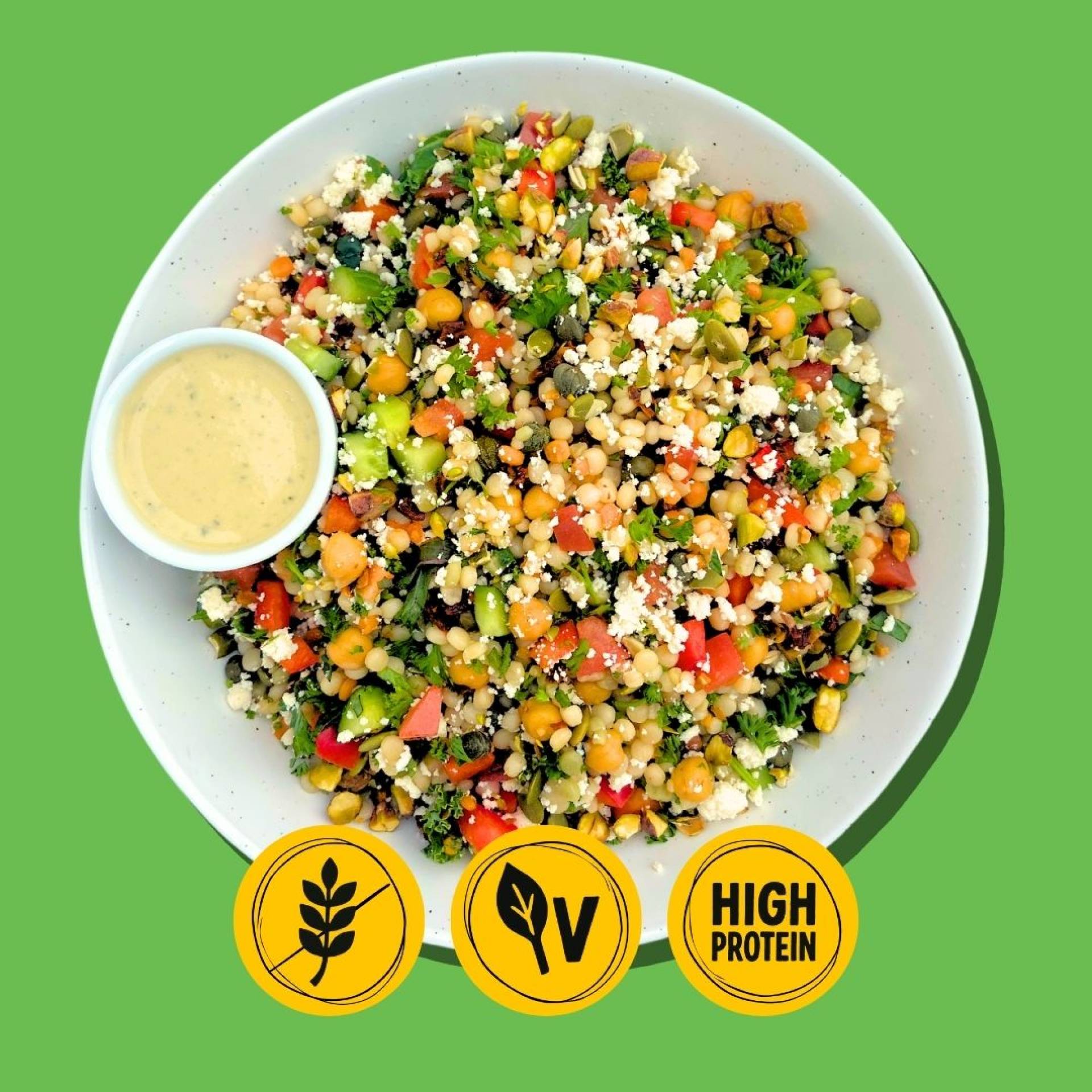 Mediterranean Couscous Power Bowl (Make Chicken)