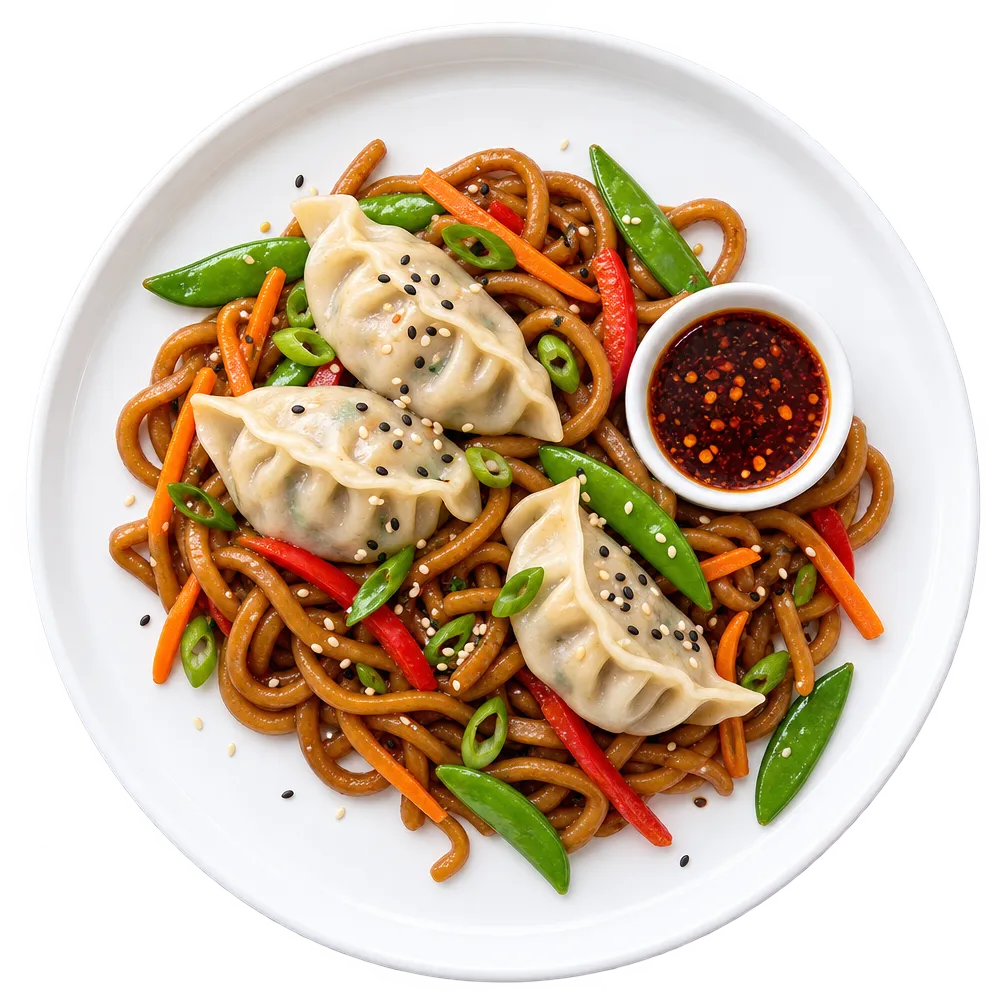 Chicken Dumpling Party Udon