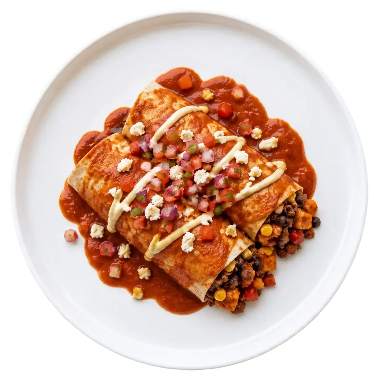 Smokeshow Black Bean Enchiladas