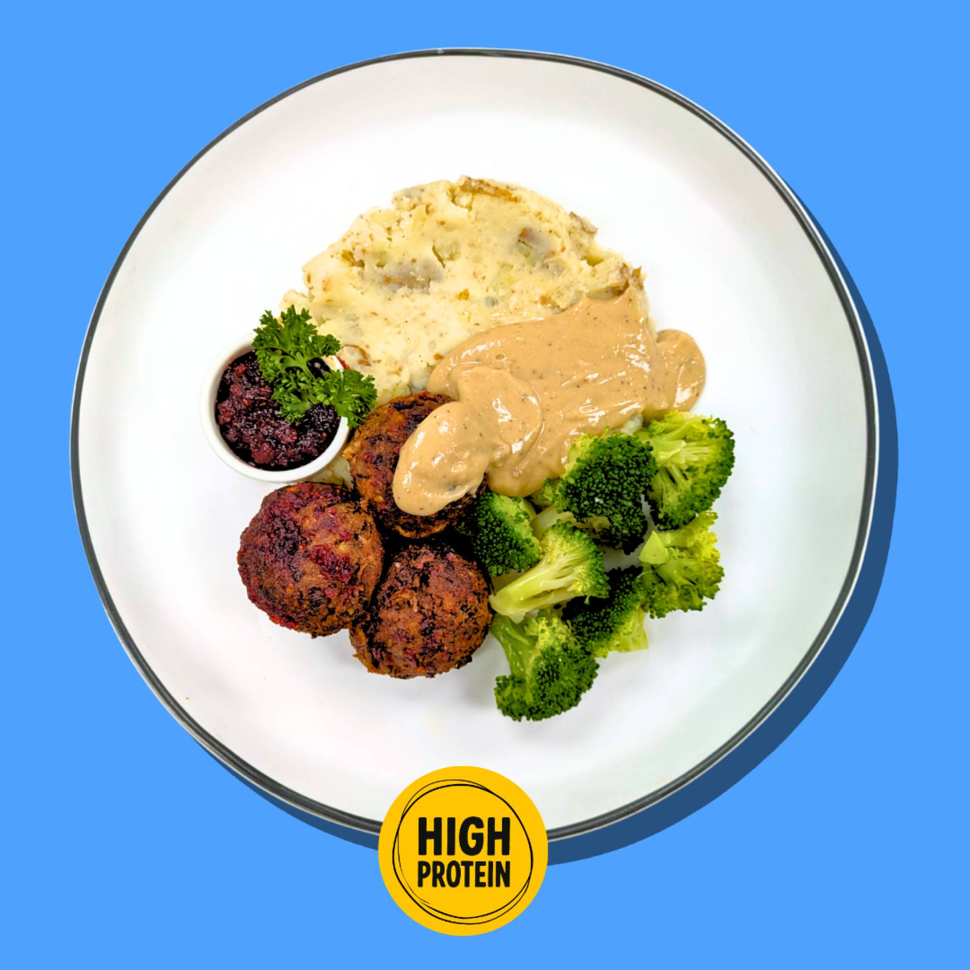 Ballin’ In Gravy Swedish Meatballs