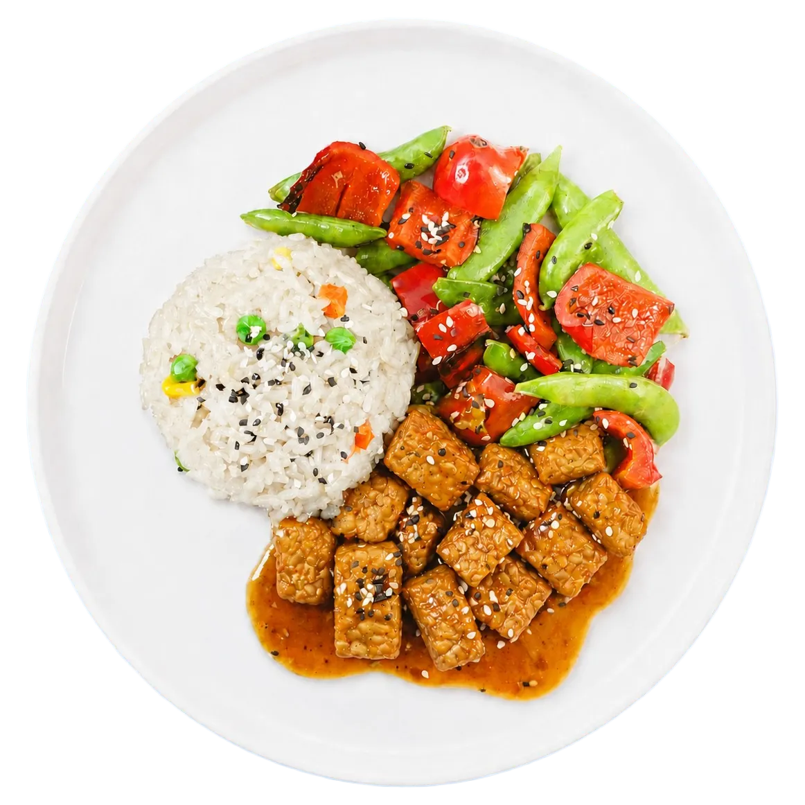 Sticky Wok Orange Tempeh