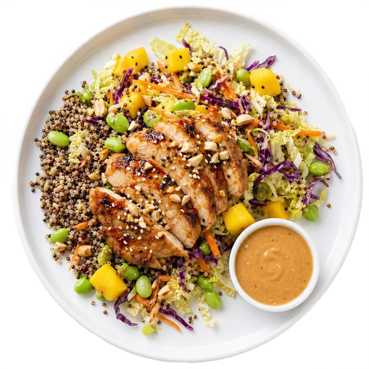 Thai Chicken Mango Crunch Power Bowl