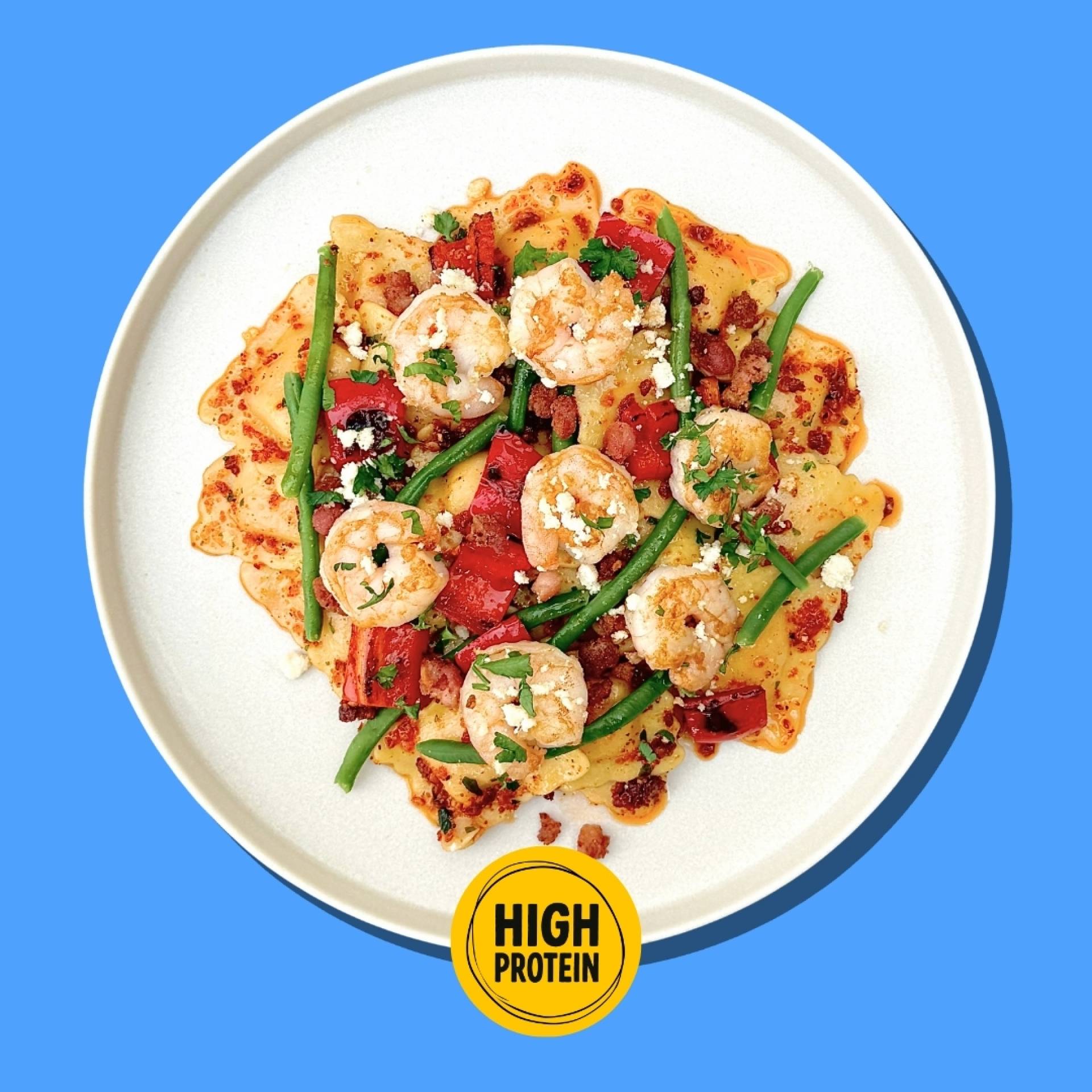 Pesto Party Bacon & Prawn Ravioli