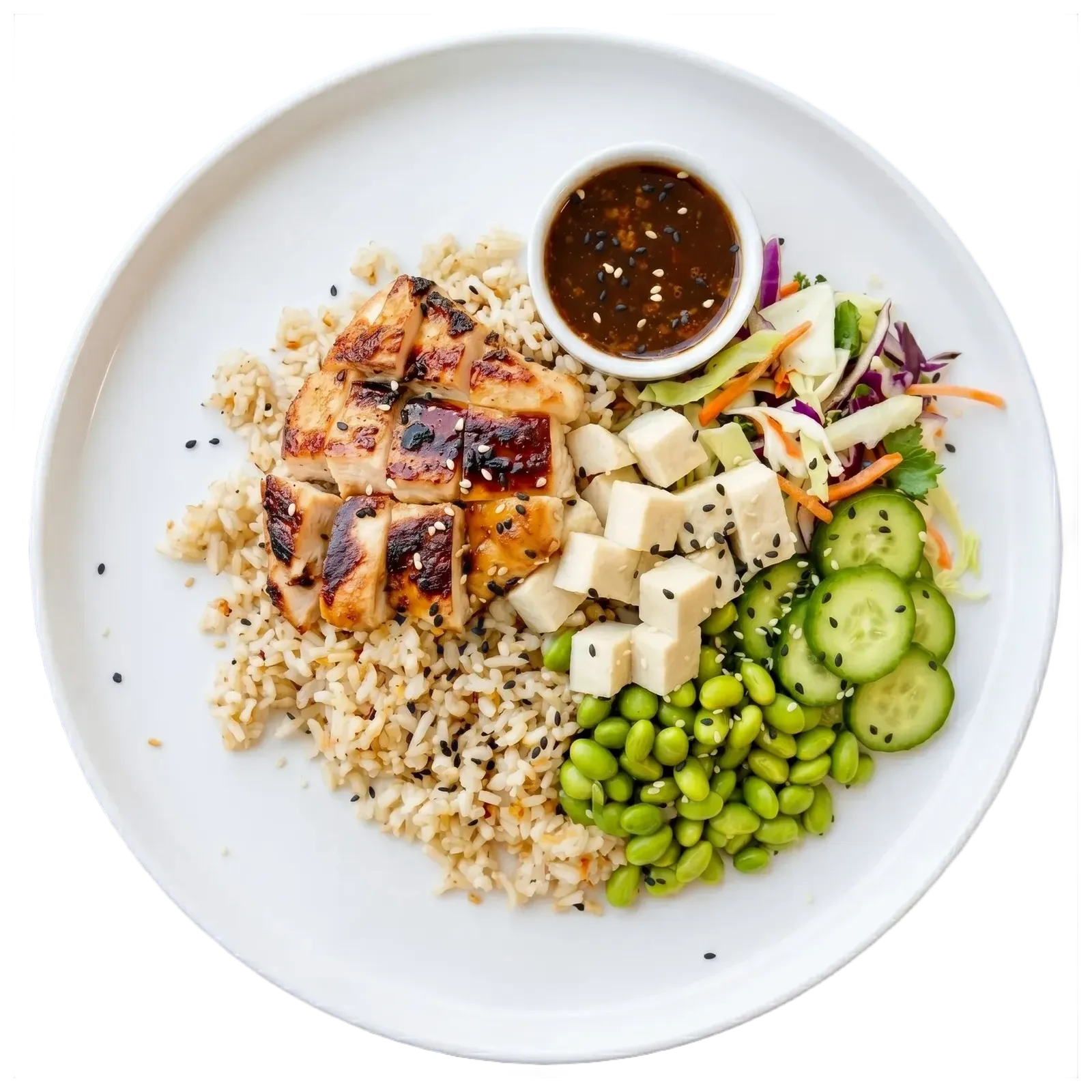 Tiki Teriyaki Chicken Poke Bowl