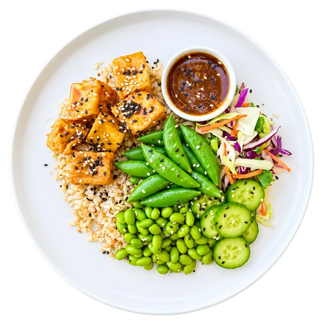 Tiki Teriyaki Tofu Poke Bowl