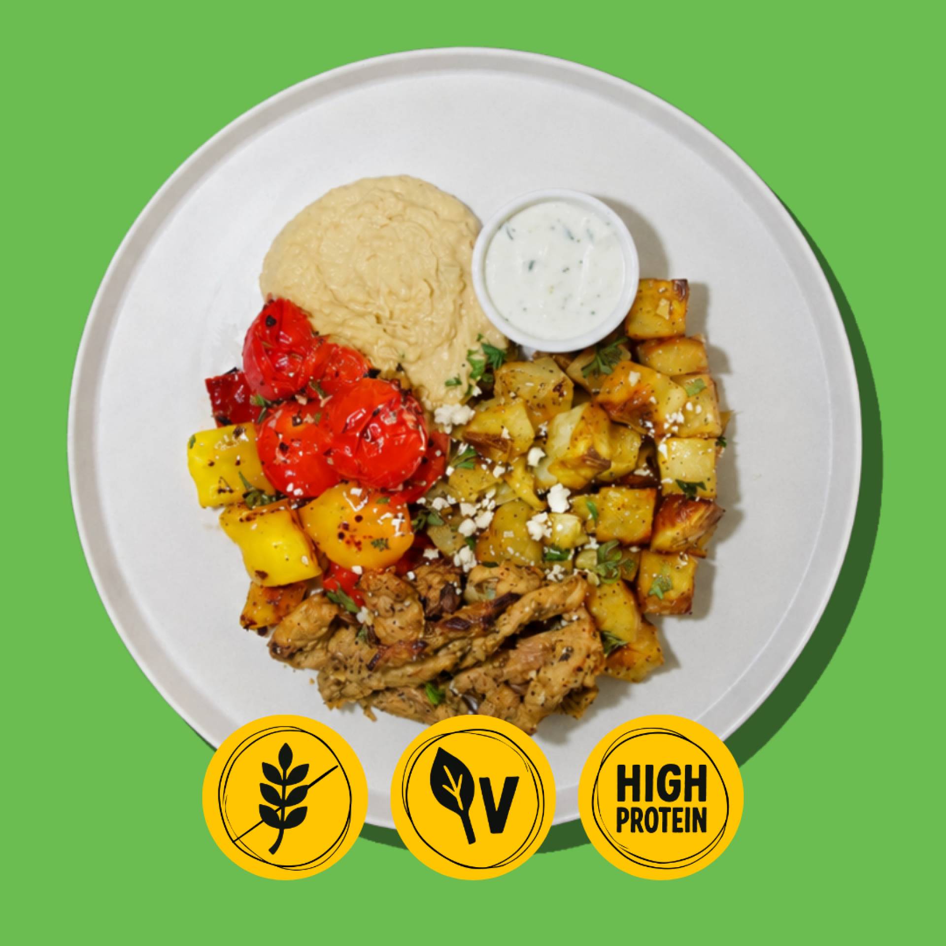 Athens Almighty Chick'n Souvlaki